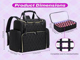 Nail Art Tool Storage Backpack Removable Compartments, High-Capacity Categorized Storage, Multiple V1232-MJSNB001