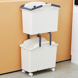 2 Set Stackable Multipurpose Laundry Basket Ivory V274-FT-NP-SLB2P-IV