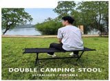 Folding Double Camping Stool Black V728-OBA1005008919478327