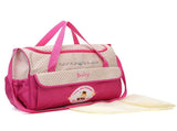 Large Pink Fashionable Large-Capacity Cartoon Bear Shoulder Crossbody Mommy Bag - Stylish and V888-ELOSUNG17288