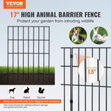 VEVOR Garden Fence, No Dig Fence 44cm Animal Barrier Fence, Underground Decorative Garden V952-JSWL1713INCH25Y8XV0