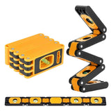Foldable Aluminum Level Tool High Accuracy Measurement Rustproof Compact Storage Suitable For V1192-AZ-W-23376
