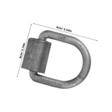 4 Pcs Steel D Rings Weld On Tie Down Anchor For Trailer Truck Cargo Applications V1366-AZ2-W-19528