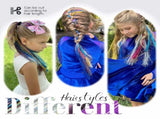 16 PCS Hair Tinsel Extension and 1 PC Halloween Headband V1259-DP01-A-1496