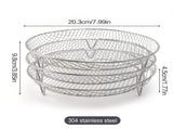 Multi-layer air fryer rack - Air fryer baking pan - Air fryer grid - 304 stainless V1237-NKKS00034