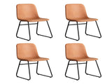 Levede 4x Dining Chairs Kitchen Table CH1111-2-BRX2