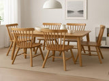 Levede 6x Dining Chairs Kitchen Windor Oak CH1035-2-OAX3