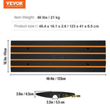 Curb 2 Pack, 6.5 cm Rise, Rubber Driveway Ramps, Heavy Duty 15 tons Weight Capacity Threshold V952-ZXDBLYPDGB2483DSGV0