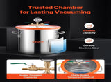 18.93 L Vacuum Chamber with Pump, 3.5 CFM 99 L/min, Single Stage Vacuum Pump, Stainless Steel V952-ZKBYZKTTZDJ1B45UM001V3