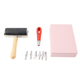 Rubber Carving Blocks for DIY Printmaking Crafts Soft Linoleum Block Stamp Making Kit for Beginners V1294-YM0901-3117240108811