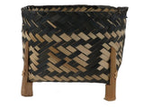 Plant Basket Northern Europe Style Bamboo Weaving Plant Pot Handwoven Indoor Outdoor Storage V1294-YM0706-3111230213311