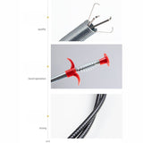 Flexible Sink Grabber Reacher Picker with 4 Claws Sewer Dredging Drain Clog Remove Tool for Home V1294-YM0716-3117220158313