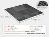 Carpet Tiles Reusable, 24"x 24"Carpet Squares With Padding Attached, Soft Padded Carpet Tiles, Easy V952-KCXFKDT2424YHLIXBV0