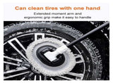 Car Wash Brush with Telescopic Handle Large Grip, Bendable Head, and Two Brush Heads for Efficient V1107-CS-QFLCCE4