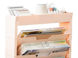 Classroom Bookshelf Multilayer with Universal Wheel Book Storage Shelving for Living Room V1294-YM0512-3117220266613