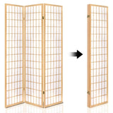 Artiss 4 Panel Room Divider Screen 174x179cm Natural RD-4019-4P-NT