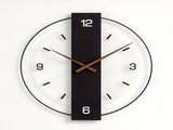 Black Gray Modern Wall Clock Silent Clock Minimalist Wall Clock Home Decor Australia V1347-115-GRA-32964