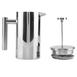 Double Walled Stainless Steel Coffee Maker French Press Tea Pot with Filter V1294-YM0727-JY11375-01