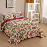 100% Cotton Lightly Quilted Coverlet Set Brooke Queen 230 x 250 cm V442-STT-COVERLET-BROOKE-CREAM-QS