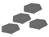 4pcs Stepping Stones Outdoor with 24pcs Ground Stakes Weather Resistant Decorative Stone for Garden V1294-YM0901-3111240178912