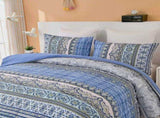 Blue Nordic Stripe Haven Comforter Quilted Doona Set V745-MMPAB010904AJ3