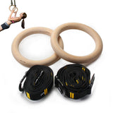 Wooden Gymnastic Rings Set Adjustable Fitness Rings for Home Workouts V1308-DSZKI-121