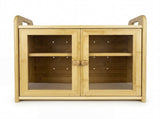 Toque Bread Bin 2 Tier Bamboo Bread Box Kitchen Counter Storage Container 20L KT1069-NT-AU