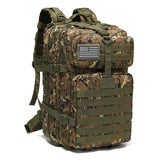 Tactical Backpack Travel Backpack Outdoor Backpack Durable Backpack Organized - Jungle Digital V1106-127-333022-JUN1-ROUTINE45L