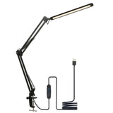 Tomshine LEDs Desk Lamp with Clamp Eye-Caring Dimmable Reading Light 3 Color Modes & 10 Brightness V1294-YM0901-LT206