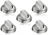 5PCS WB03X24818 Stainless Steel Stove Knob Replacement V1369-AZ3-W-12781