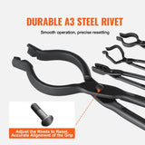 VEVOR Blacksmith Tongs, 4 PCS, V-Bit Bolt Tongs, Wolf Jaw Tongs, Z V-Bit Tongs and Gripping Tongs, V952-DVBITWOLFZV18ZMZUV0