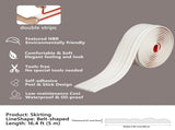 Flexible Wall Base Moulding Trim, Peel and Stick Rubber Baseboard Molding, 3.86 Inch x 16.4 Feet V1189-LWWAL-20260401-06260