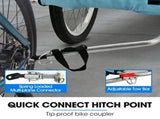 TAG-ALONG Pet & Cargo Bike Trailer, Bicycle Pet & Cargo Trailer, Cargo Carrier, Blue V219-BCAPBTTAPTBA
