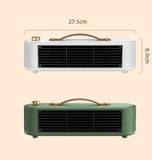 Green Desktop Space Heater for Home, Fast Heating Room Warmer for Bedroom, Whole-Room Heater V1221-XM-QNQ-002