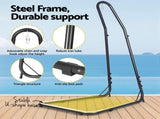 Gardeon Hammock Chair Stand Heavy Duty Steel Frame Black HM-CHAIR-STAND-A