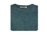100% SHETLAND RAGG WOOL CREW Round Neck Knit JUMPER Pullover Mens Sweater Knitted - Sherwood - XXL V563-SW-CN-SHD-32-XXL