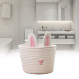 Cute Rabbit Basket Easter Bunny Ear Storage Bag Portable Candy Bag for Storing Cosmetics and Snacks V1294-YM0523-10335584