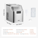 VEVOR Portable Countertop Ice Maker 45Lbs/24H Self-Cleaning with Scoop Basket V952-FBTMSZBJBXG4WO4T1V3