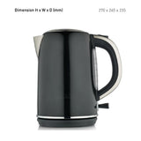 Sunbeam 1.7l Simply Stylish Black Fast Boil Cordless Kettle V563-KEP4007BK