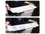 Bathtub Tray Stable Placement Expandable Plastic Material Draining Design Bath Caddy Tub Table for V1294-YM0512-3112220078811