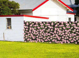 Wooden Retractable Fence Expanding Fence Hedge With Artificial Flower Leaves Garden Decoration V1294-YM0717-10166099