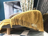 Blanket Cuddly blanket Soft blanket Soft knitted wool blanket Fringed blanket Cute blanket V1188-MS-313-0865