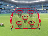 1828.8x1828.8mm Football Trainer Throwing Net, Training Throwing Target Practice Net with 5 Target V952-GLQW66YC5KXWU4Z09001V0