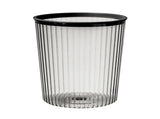 Transparent Garbage Bin with Top Ring Easy Attached Lid Free Large Capacity Trash Bin Can for V1294-YM0706-3117230156711