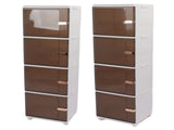 Collapsible Storage Bins Large Capacity Movable Dustproof Stackable Closet Organizer Bins with V1294-YM0901-3116230015814