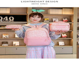 Pink Leopard Print Water-Resistant Backpack, Lightweight with Large Capacity, Laptop Compartment V1232-SJB-SJT-001