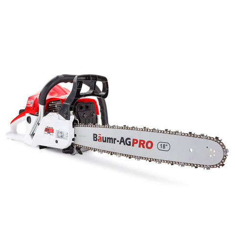 Baumr-AG 45CC Petrol Chainsaw Commercial 18 Bar Chain Saw E-Start Pruning V219-CHNSAWBMRA4X5