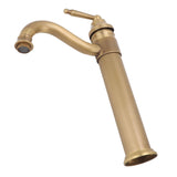 High Sink Faucet Copper Retro Industrial Single Handle Cold Hot Water Mixer Tap for Above Counter V1294-YM0626-3112220095011