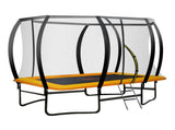 Kahuna Trampoline 8 ft x 11 ft Rectangular Outdoor Orange TRA-FJP-RCT-0811