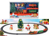 Christmas Train Set Electric Train with Lights and Music Railway Tracks Set Battery Operated Tracks V1294-YM0717-10350963